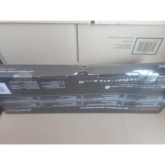 PERIDUO-713 2.4GHz Wireless Typewriter Mini Keyboard Mouse Set, Round keys, Pink - Picture 3 of 3